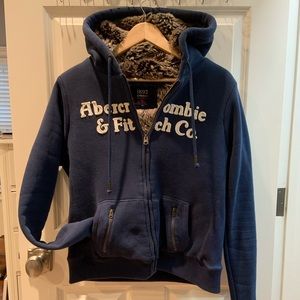 Faux Fur Lined Zip Hoodie